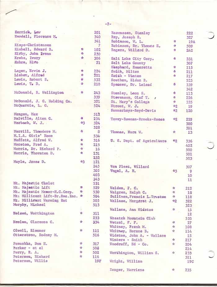 Silver Lake Water Company History pg9