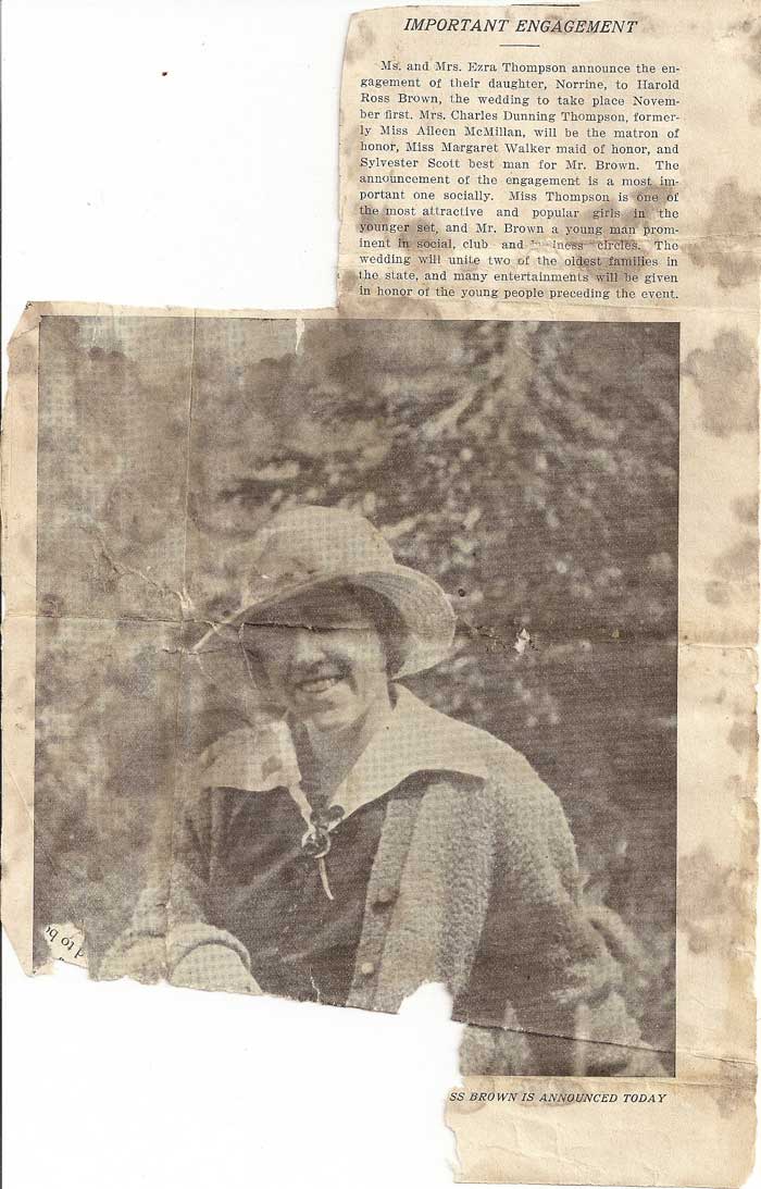 Ross and Norinne Engagement Notice