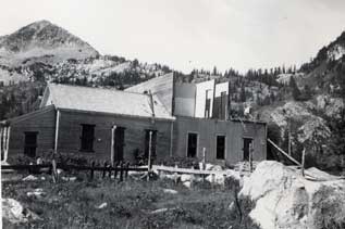 Hotel during demolition