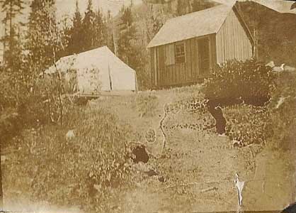 Tent and Framed Cabin
